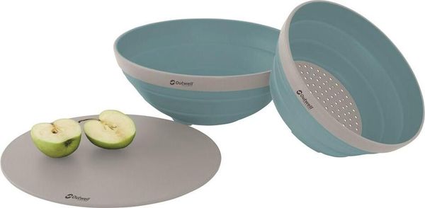 Collaps Bowl & Colander Set Classic Blue