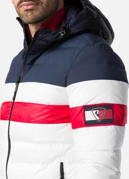 Colour Block Quilted Down Jacket