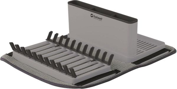 Dunton Foldable Dish Rack W/Sponge Drain