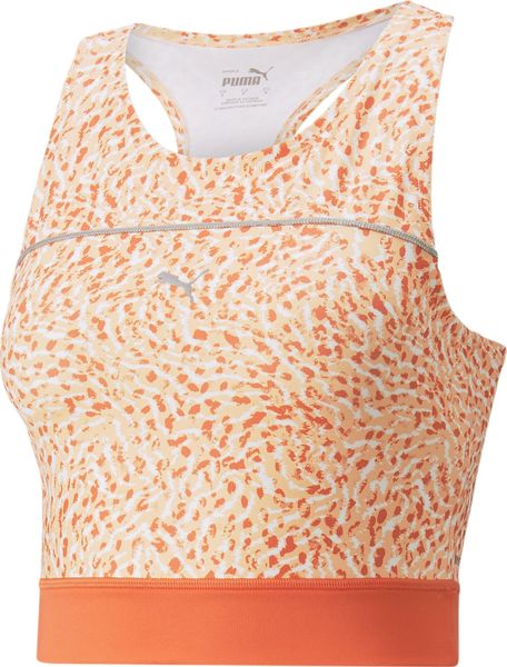 Run High Shine Crop Tank W
