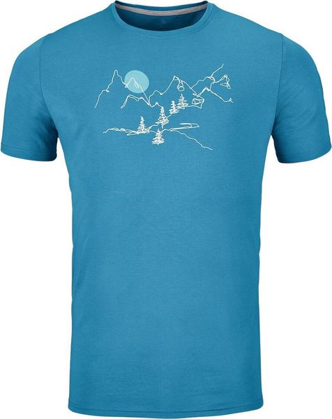 T-shirt Crew Neck Short Sleeve Nikko Landscape