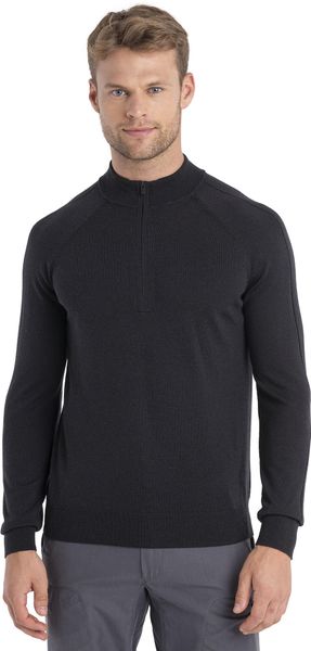 M Merinofine Luxe Long Sleeve Half Zip Sweater