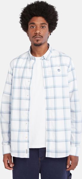 Mens LS Strtch Poplin Check
