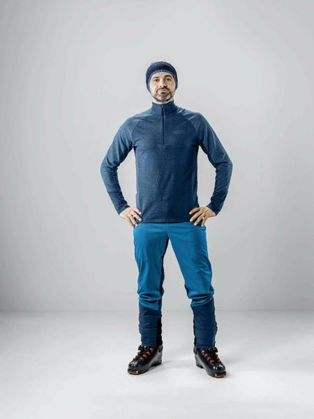 Men Midlayer Fine Stripe Transtex