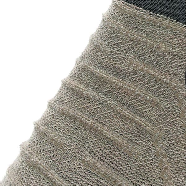 Lady 3D Ribs Sabot Wool Black Sole