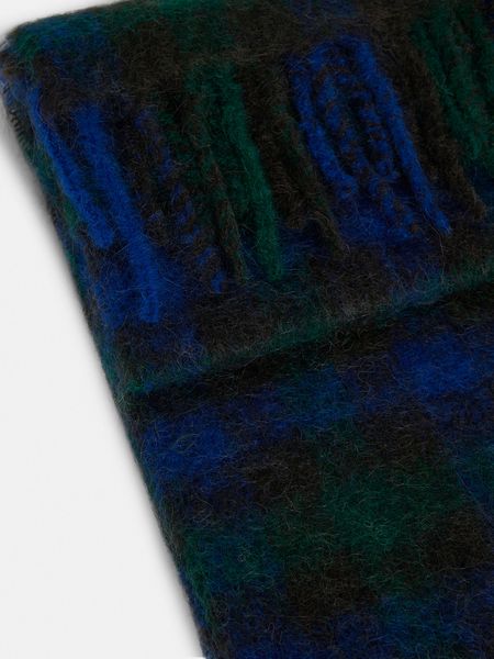 Check Wool Scarf