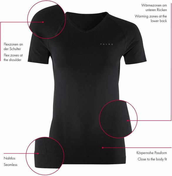Damen Kurzarmshirt Warm