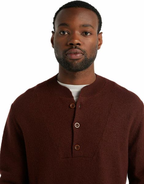 M Abbeyfield Half Button Sweater