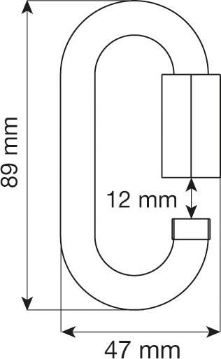 Oval Quick Link Steel 10 mm