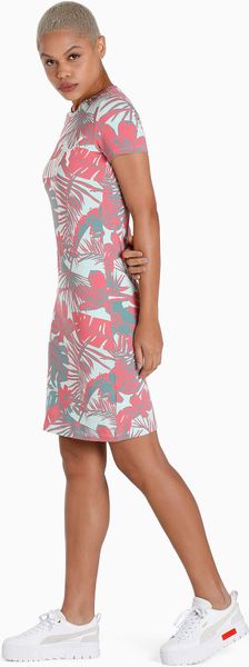 Essentials+ Flower Power AOP Tee Dress