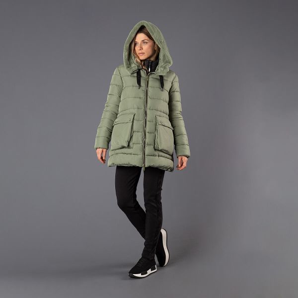 Woman Jacket Long FIX Hood