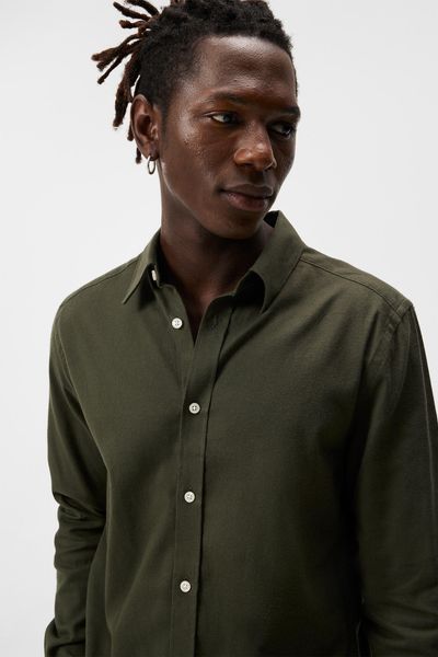 Light Flannel Slim Shirt
