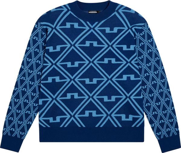 Isaac Jacquard Knitted Sweater