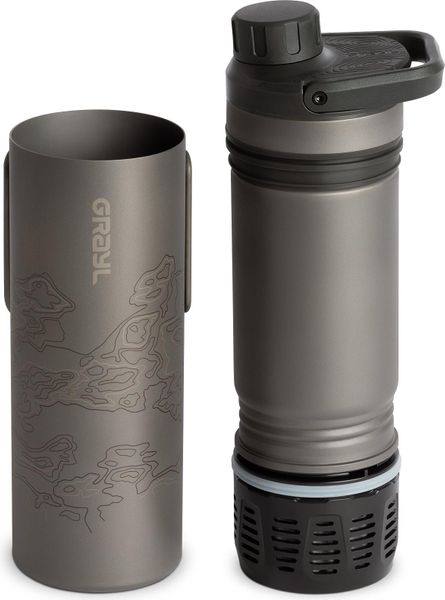 Titanium Ultrapresswasserfilterflasche