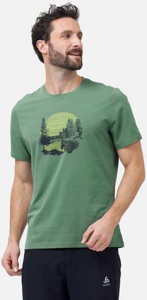 T-shirt Short Sleeve Crew Neck Nikko Forest Print