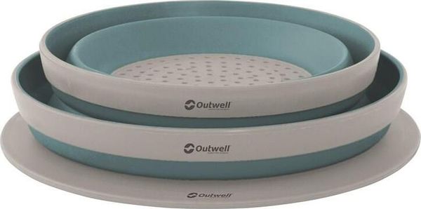 Collaps Bowl & Colander Set Classic Blue