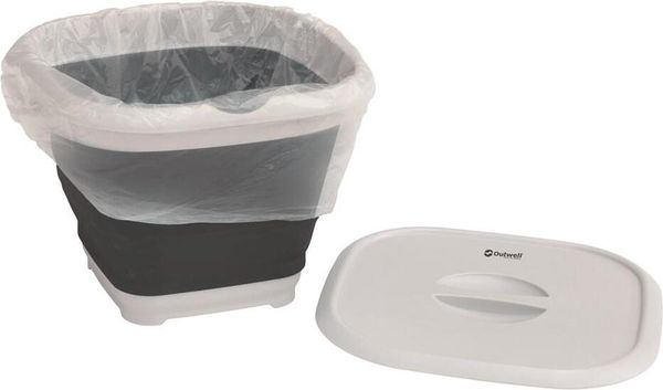 Collaps Bucket Square W/Lid Navy Night