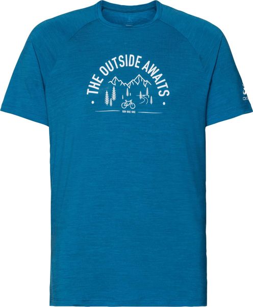 T-shirt Short Sleeve Crew Neck Concord Bike Print
