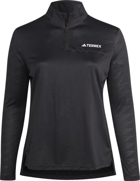 Multi Half Zip Longsleeve Tee Plus Size
