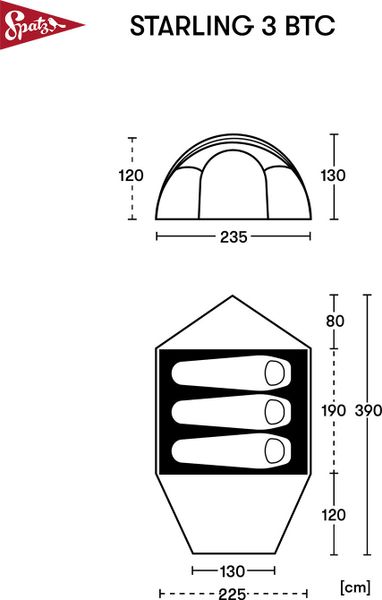 Tent Starling 3 BTC