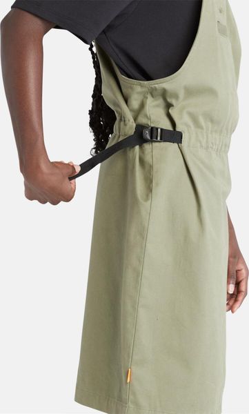 Womens Solid Overall Dress