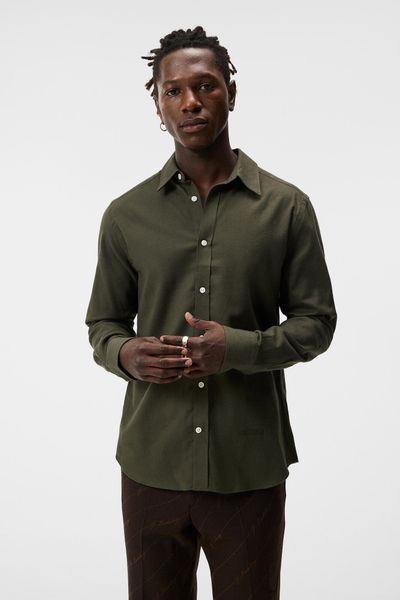 Light Flannel Slim Shirt