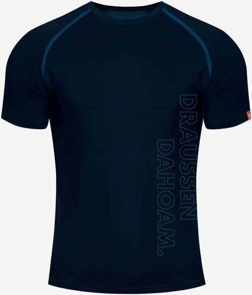 Kurzarm-shirt Draussen dahoam. Merino 160