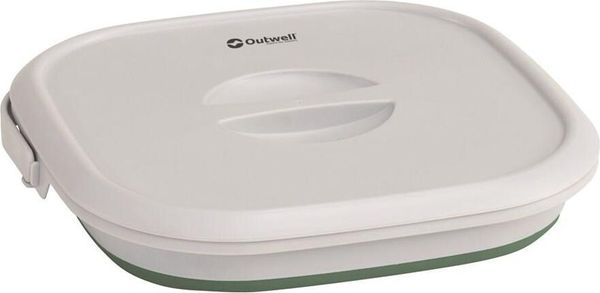 Collaps Bucket Square W/Lid Shadow Green