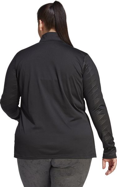 Multi Half Zip Longsleeve Tee Plus Size