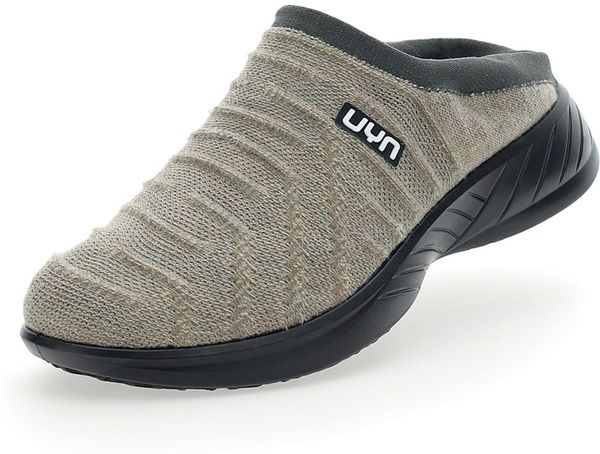 Lady 3D Ribs Sabot Wool Black Sole
