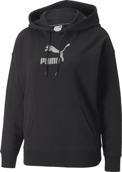 Brand Love Metallic Logo Hoodie