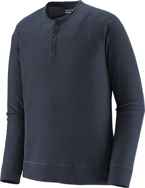 M's Long Sleeve Waffle Knit Henley