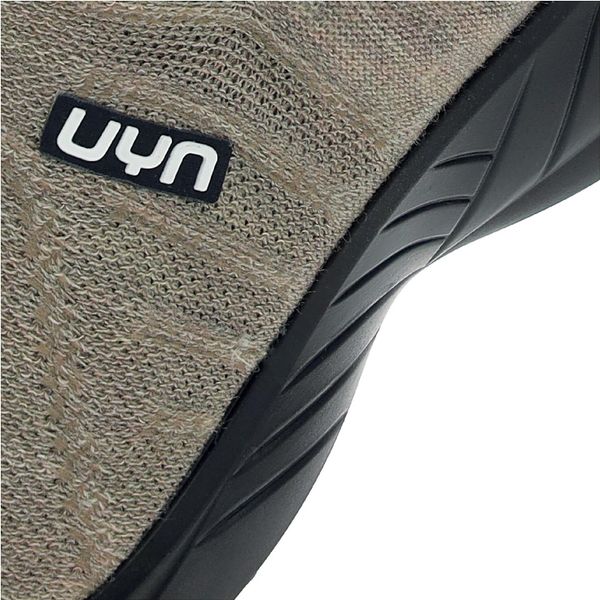 Lady 3D Ribs Sabot Wool Black Sole