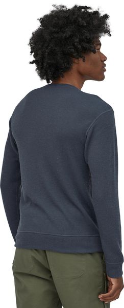 M's Long Sleeve Waffle Knit Henley