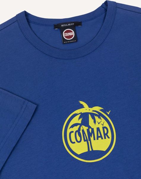 Cotton Jersey T-shirt With Chest Print