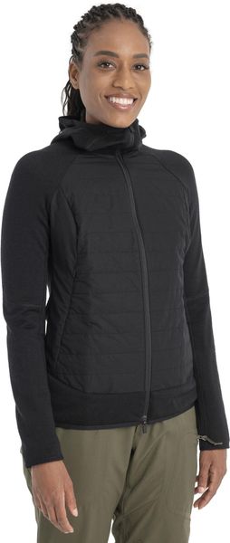 Women Merino Quantum Hybrid Long Sleeve Zip Hoodie