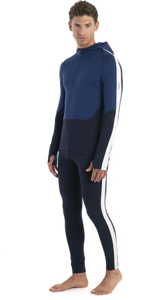Men Merino 200 Sonebula Long Sleeve Half Zip Hood