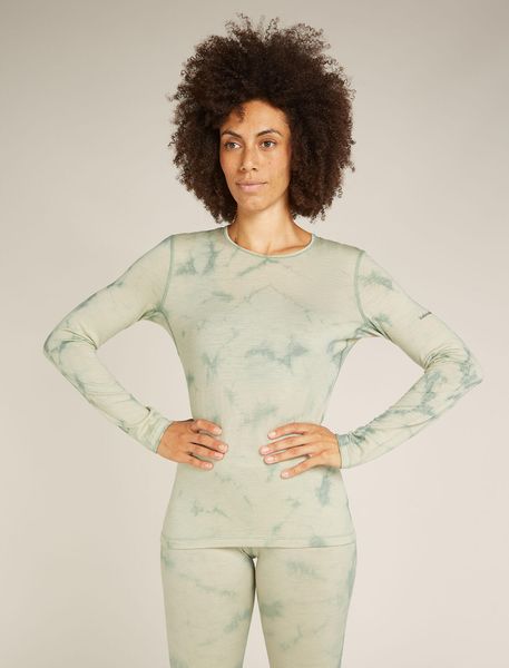 Women Merino 200 Oasis Long Sleeve Crewe Cloud Dye