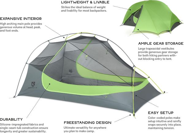 Dragonfly Ultralight Backpacking Tent 1-Person