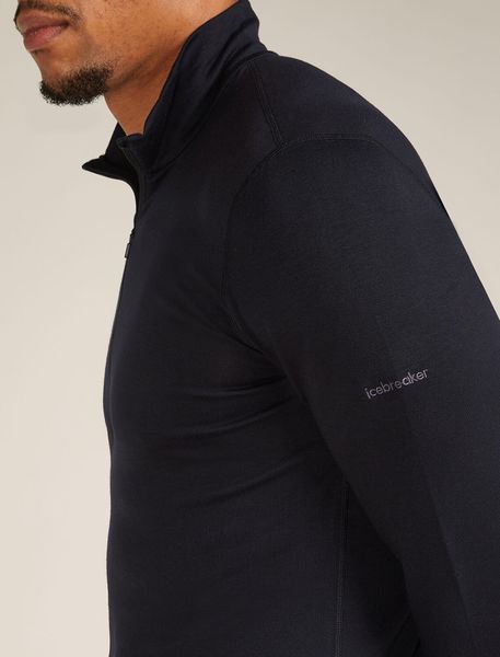 Men Merino Blend Core Heavyweight Long Sleeve Half Zip