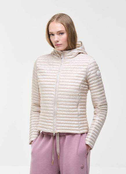 Quilted Jacket With Hood, Natural Down Light Weight