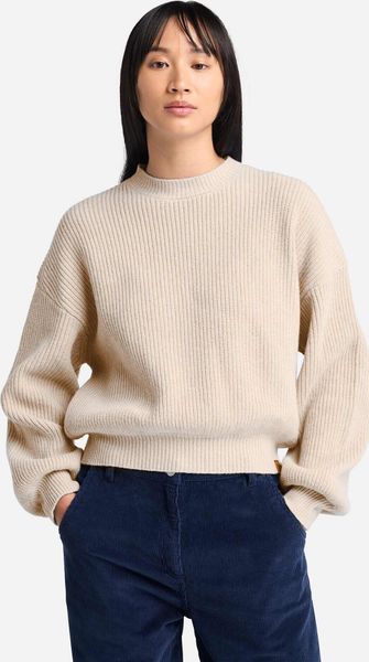 Womens Wool Blend Crew Sweater