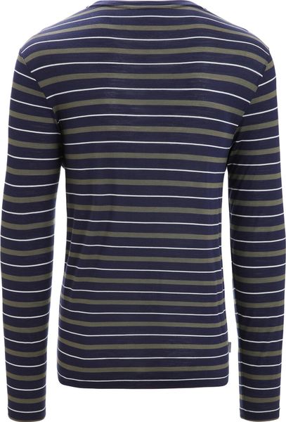 Men Wave Long Sleeve Tee Stripe