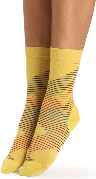 Women Lifestyle Fine Gauge Crew Dashes