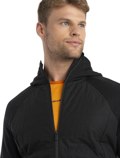 Men Merino Quantum Hybrid Long Sleeve Zip Hoodie
