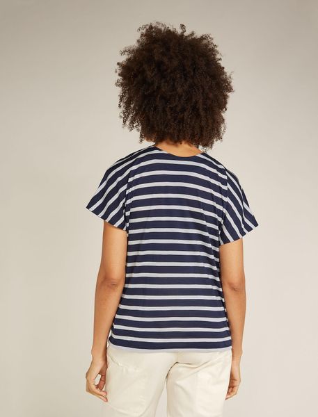 Women Merino Blend Drayden Reversible Short Sleeve Top Stripe