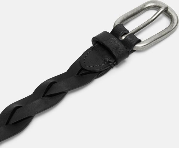 Womens 25mm Braided Leather Belt