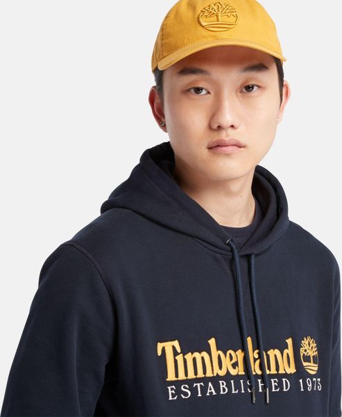 Mens Embroidery Logo Brush Back Hoodie