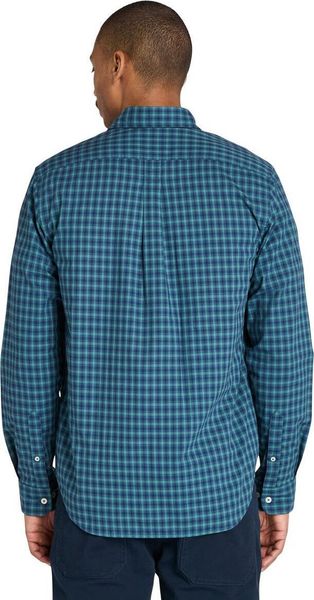 Mens Stretch Poplin Gingham Shirt