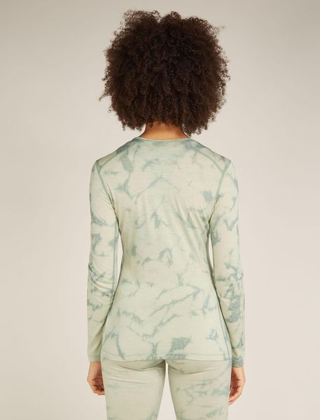Women Merino 200 Oasis Long Sleeve Crewe Cloud Dye